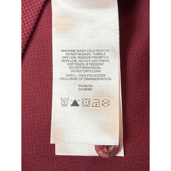 Texas A&M Aggies Columbia Maroon Polo Shirt Mens Sz XXL PFG Omni-Shade Vented - Picture 9 of 10